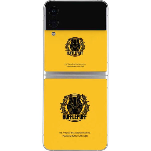 Wizarding Worlds Harry Potter Hufflepuff Illustration Galaxy Z Flip3 5G Skin